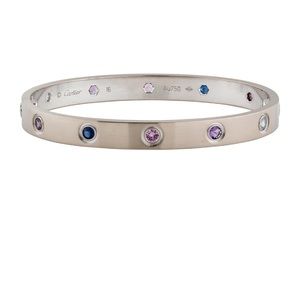 Cartier Love Rainbow white gold size 16